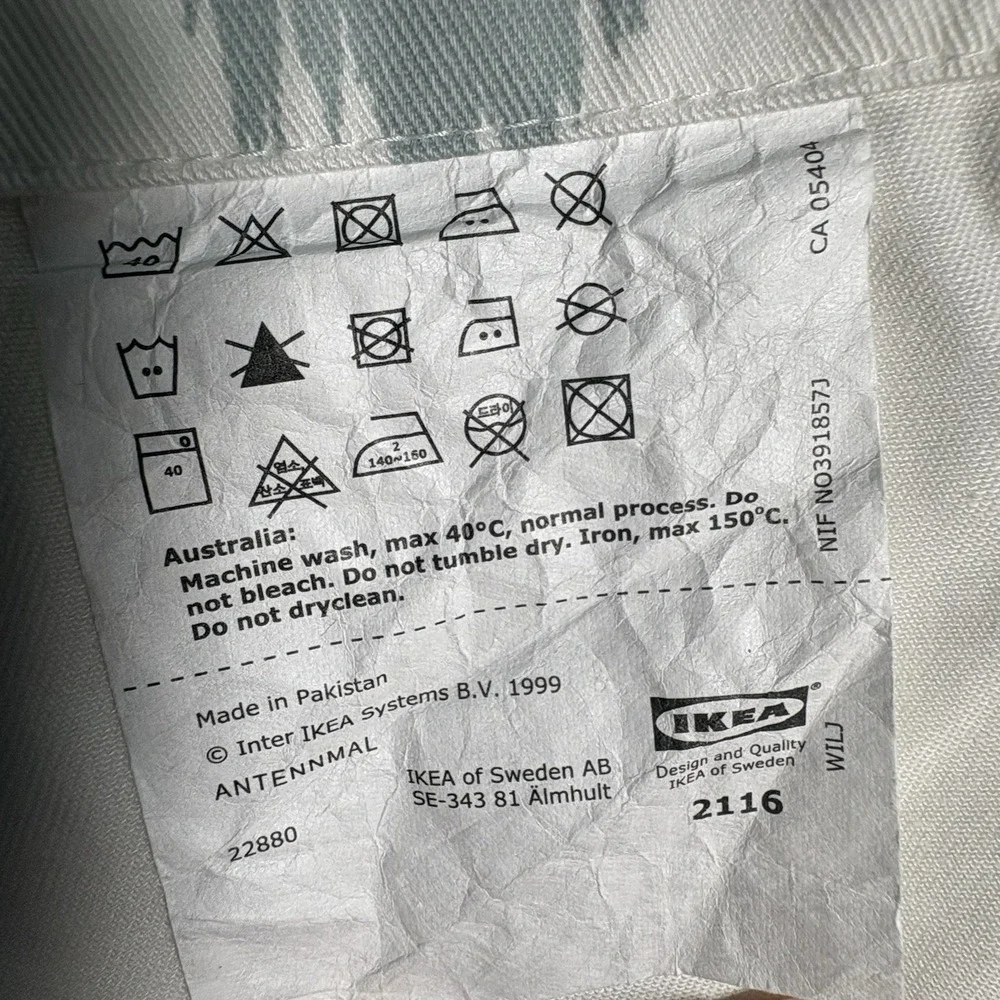 IKEA Curtains Antennmal 2116 57 In X 98 In Geometric Patterns 2 Panels